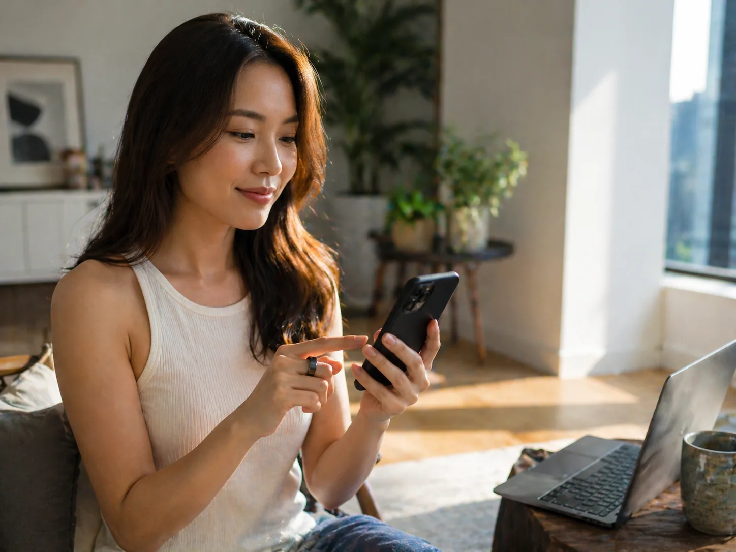 Member with Smart Ring + app, APAC residential · 4:3